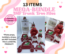 Load image into Gallery viewer, DIGITAL (3MF File): Truck and Tree Christmas BUNDLE (13 Items)