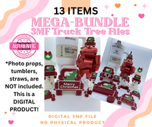 Load image into Gallery viewer, DIGITAL (3MF File): Truck and Tree Christmas BUNDLE (13 Items)