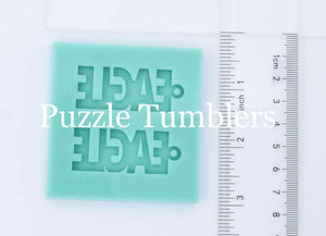 CUSTOM MOLD: Eagle Word Earring Mold *May have a 14 Day Shipping Delay (S79)