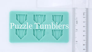 CUSTOM MOLD: Baseball Plate Earring & Stud Trio Mold *May have a 14 Day Shipping Delay (S85)