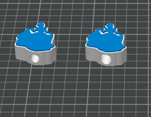 Load image into Gallery viewer, DIGITAL (3MF File): Princess Straw Toppers 8mm &amp; 10mm (2 Sizes = 2 Total Toppers)