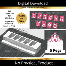 Load image into Gallery viewer, DIGITAL (3MF File): Sales Tracker Counter Display Stand (2 Styles) Customizable