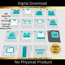 Load image into Gallery viewer, DIGITAL (3MF File): Sales Tracker Counter Display Stand (13 Frames &amp; 2 Styles) Customizable (Copy)