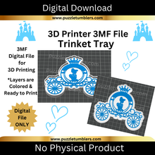 Load image into Gallery viewer, DIGITAL (3MF File): Princess and Carriage Trinket Tray
