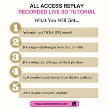 Load image into Gallery viewer, Recorded Live 3D Printing Tutorial: How to Make a 3D Printed Kissing Booth