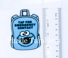 Load image into Gallery viewer, Character: Emergency Contact Backpack Tag with NFC Chip – 3D Printed Safety Tag (Will ship in 5-12 days)