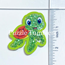 Load image into Gallery viewer, Acrylic Flat Back Shakers: Turtle (SH #12)