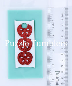 CUSTOM MOLD:  Engraved Triple Apple 40oz Tumbler Lid Plate Mold *May have a 14 Day Shipping Delay