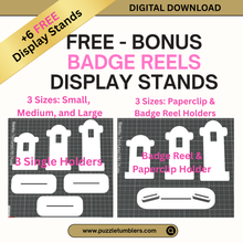 Load image into Gallery viewer, ✨ Beginner 3D Printing Course + FREE Display Stands | Design &amp; Create a Badge Reel | Step-by-Step Online Class