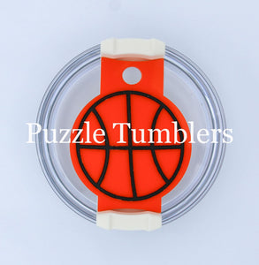 CUSTOM MOLD:  Basketball 40oz Tumbler Lid Plate Mold *May have a 14 Day Shipping Delay