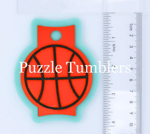 CUSTOM MOLD:  Basketball 40oz Tumbler Lid Plate Mold *May have a 14 Day Shipping Delay
