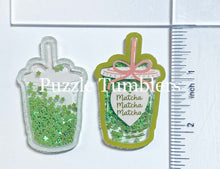 Load image into Gallery viewer, Acrylic Flat Back Shakers: Matcha Drink (SH #6A)