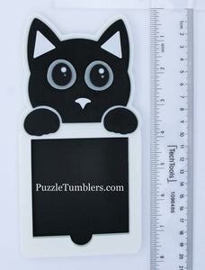 3D Printed Black Cat Sticky Note Holder (Made When Ordered - Ships in 3-10 Days)