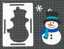 Load image into Gallery viewer, DIGITAL (3MF Files): Snowman Christmas Blanket Tag &amp; Pop Out Ornament for 3D Printing