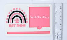 Load image into Gallery viewer, 3D Printed Cat Mom Sticky Note &amp; Pen Holder (Made When Ordered - Ships in 3-10 Days)