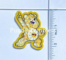Load image into Gallery viewer, Acrylic Flat Back Shakers: Yellow Bear (SH #16B)