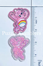 Load image into Gallery viewer, Acrylic Flat Back Shakers: Pink Bear Rainbow (SH #17B)