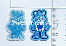 Load image into Gallery viewer, Acrylic Flat Back Shakers: Blue Bear Clouds (SH #17D)