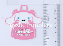 Load image into Gallery viewer, Character: Emergency Contact Backpack Tag with NFC Chip – 3D Printed Safety Tag (Will Ship in 5-12 days)