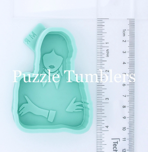 CUSTOM MOLD: Girl Silhouette Car Scent Mold *May have a 14 Day Shipping Delay (F25)