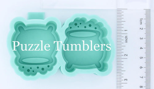 CUSTOM MOLD: Double Pot of Gold Car Scent Mold *May have a 14 Day Shipping Delay (F88)
