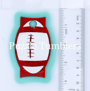 CUSTOM MOLD:  Engraved Football 40oz Tumbler Lid Plate Mold *May have a 14 Day Shipping Delay