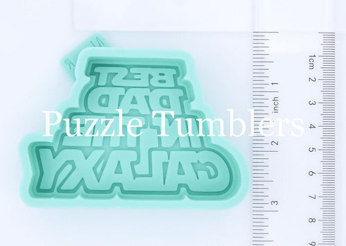 CUSTOM MOLD: Best Dad In The Galaxy Car Scent Mold *May have a 14 Day Shipping Delay (F21)