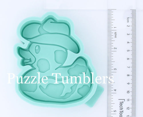 CUSTOM MOLD: Cow Print Cowboy Duck Car Scent Mold *May have a 14 Day Shipping Delay (F71)