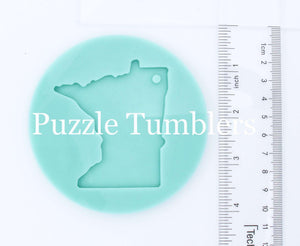 CUSTOM MOLD: State of Minnesota Keychain Mold *May have a 14 Day Shipping Delay (L90)