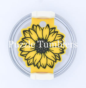 CUSTOM MOLD:  Sunflower 40oz Tumbler Lid Plate Mold *May have a 14 Day Shipping Delay (L48)