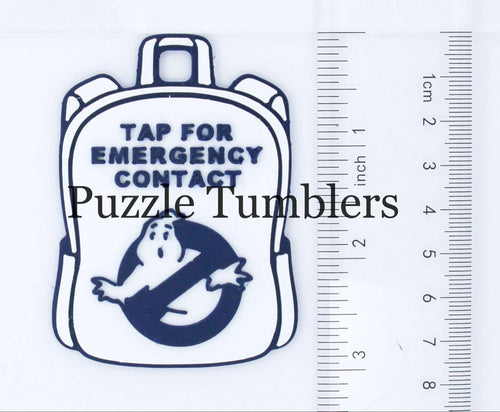 Character: Emergency Contact Backpack Tag with NFC Chip – 3D Printed Safety Tag (Will Ship in 5-12 days)