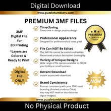 Load image into Gallery viewer, DIGITAL (3MF File): Princess with Single &amp; Double Bridge - 2 Sticky Note Holders