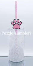 Load image into Gallery viewer, 3D Printed Paw Print Straw Topper - 40oz Straw = 10mm
