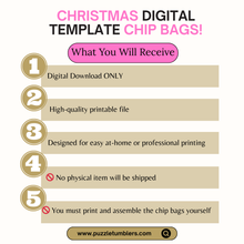 Load image into Gallery viewer, DIGITAL DOWNLOAD (55 Files) - Christmas Teacher, Counselor, AP, Principal - Chip Bag - PNG Bundle