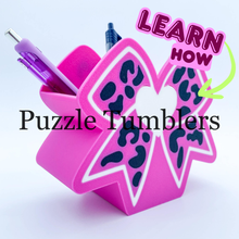 Load image into Gallery viewer, ✨ Beginner 3D Printing Course | Design &amp; Create a Pen Holder 2 Pieces | Step-by-Step Online Class