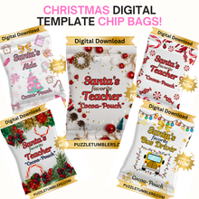 Load image into Gallery viewer, DIGITAL DOWNLOAD (55 Files) - Christmas Teacher, Counselor, AP, Principal - Chip Bag - PNG Bundle