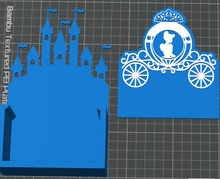 Load image into Gallery viewer, DIGITAL (3MF File): Princess with Castle Pen Holder Desk Organizer