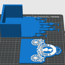 Load image into Gallery viewer, DIGITAL (3MF File): Princess with Castle Pen Holder Desk Organizer