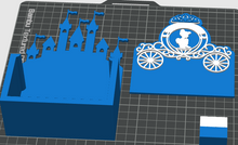 Load image into Gallery viewer, DIGITAL (3MF File): Princess with Castle Pen Holder Desk Organizer