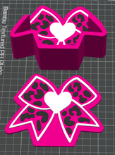 Load image into Gallery viewer, DIGITAL (3MF File): Leopard &amp; Bow Theme" Pen Holder Desk Organizer - 2 Pieces (Must Use Glue)