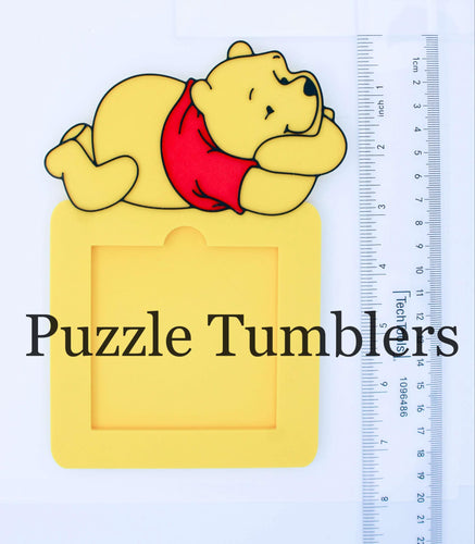 3D Printed Yellow Bear (laying down) Sticky Note Holder (Made When Ordered - Ships in 3-10 Days)