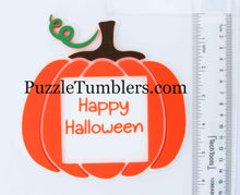Load image into Gallery viewer, DIGITAL (STL &amp; 3MF Files): Cute Round Pumpkin  - Themed Sticky Note Holder