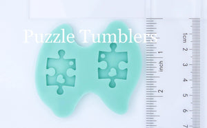 CUSTOM MOLD:  Puzzle Piece Earring Mold *May have a 14 Day Shipping Delay (S15)