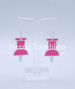 CUSTOM MOLD: Thumb Tack Engraved Earring Mold *May have a 14 Day Shipping Delay (S21)