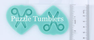 CUSTOM MOLD: Scissors (no hole) Earring Mold *May have a 14 Day Shipping Delay (S25)