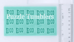 CUSTOM MOLD: Halloween Boo Stud Pallet Mold *May have a 14 Day Shipping Delay (S74)