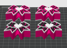 Load image into Gallery viewer, DIGITAL (3MF File): Leopard Straw Toppers 8mm &amp; 10mm (2 Sizes + 2 Styles = 4 Total Toppers)