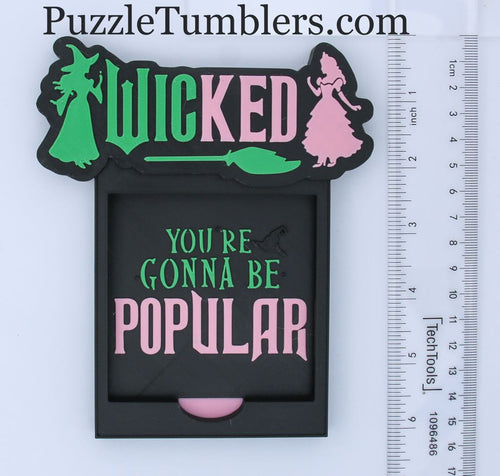3D Printed You're Gonna Be Popular (Witch) Sticky Note Holder (Made When Ordered - Ships in 3-10 Days)