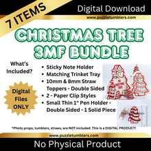 Load image into Gallery viewer, DIGITAL (3MF File): Cute Holiday Christmas Tree BUNDLE (7 Items)