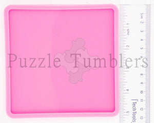 NEW XL 5" Square Coaster Mold PINK